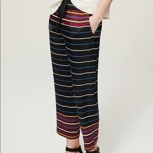 LOFT cropped striped pants